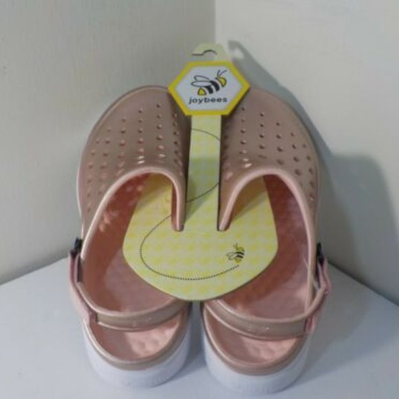 Joybees Modern Slip-on Clog for Women Sz. 8 W Adjustable Ankle Strap Rose Gold - Picture 1 of 4